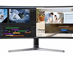 Samsung C49RG94SSU monitor piatto per PC 124,5 cm (49") UltraWide Dual Quad HD LCD Curvo Nero