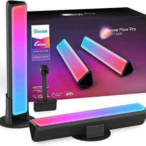 Govee Smart LED Lightbar Flow PRO, WiFi RGBIC TV Retroilluminato con Fotocamera, Lampada da Gioco Sincronizza con la Musica, Funziona con Alexa Google Assistant, LED Play per PC TV 27-45 Pollici
