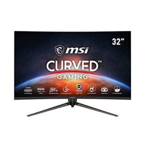 MSI Optix AG321CQR Monitor Gaming Curvo 31.5", Display 16:9 (UWQHD) 3440x1440, Frequenza 165Hz, 1ms, Pannello VA, adaptive Sync, HDR Ready, MSI Gaming OSD, RGB Mystic Light