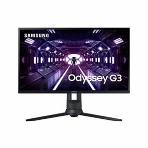 Samsung Monitor Gaming Odyssey G3 (F24G33), Flat, 24", 1920x1080 (Full HD), VA, 144 Hz, 1 ms, FreeSync Premium, HDMI, D-Sub, Display Port, Ingresso Audio, HAS, Pivot, Flicker Free