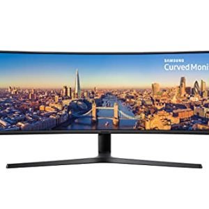 Samsung Monitor CJ89 (C49J890), Curvo (1800R), 49", 3840x1080 (Dual FHD), 32:9, VA, 144 Hz, 5 ms, HDMI, USB 3.0, USB Type C, Display Port, Ingresso Audio, Casse Integrate, HAS, PIP e PBP