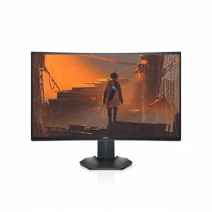 Dell Gaming S2721HGF 27 Inch Curved FHD 144Hz (1920 x 1080) VA Ultra-Thin Bezel Monitor, Nvidia G-Sync and AMD FreeSync (HDMI, DisplayPort), VESA Certified, Gray