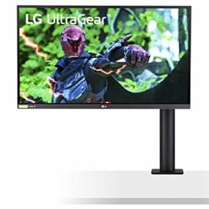 LG 27GN88A ERGO UltraGear Gaming Monitor 27" QuadHD Nano IPS 1ms HDR, 2560x1440, G-Sync Compatible e AMD FreeSync 144Hz, HDMI 2.0, Display Port 1.4, USB Hub, Uscita Audio, Stand ERGO, Flicker Safe