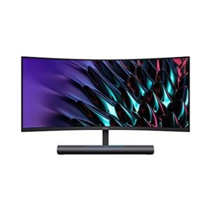 HUAWEI MateView GT 34'' Monitor Ultrawide curvo gaming, 165Hz, 21:9 WQHD 3440 x 1440, 3K+, 1500R, Doppio altoparlante SoundBar 5W, Controllo touch volume, doppio microfono 360°, USB-C, HDMI, DP, Black