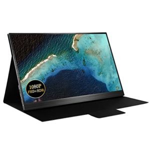 Monitor Portatile IVV, Schermo Portatile, 15.6 Pollici, IPS, 1920x1080 Full HD, Esterno Monitor HDMI Con Doppi Altoparlanti, Per PC, MacBook Pro, Laptop, Smartphone, Xbox PS3 PS4.