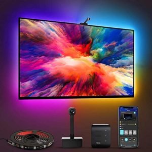 Govee Immersion TV LED Striscia, Luci Smart Retroilluminazione WiFi 3,8m con Fotocamera, Strisce LED RGBIC per TV e PC 55-65 Pollici, Controllo App Compatibile con Alexa e Google Assistant per TV PC