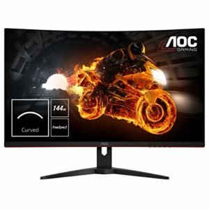 AOC C32G1 Monitor Gaming Curvo da 31.5", FHD 1920 x 1080 a 144 Hz, 1 VGA, 2 x HDMI 1 DP, Nero