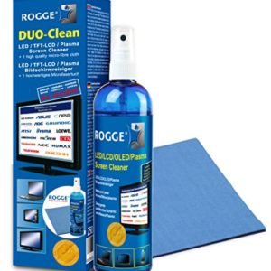 ROGGE DUO CLean Origina Set di pulizia 250ml LED/LCD/TFT+ Pulitore Plasma +1 Panno in microfibra ROGGE Professional
